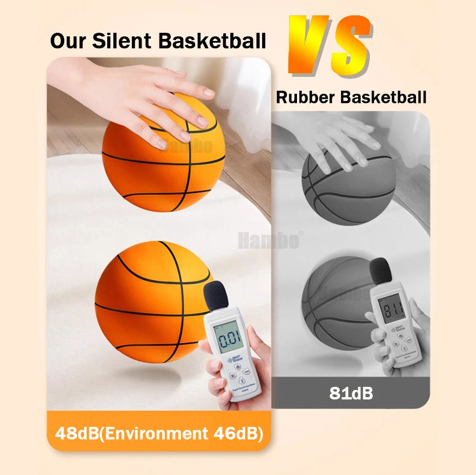 Silent Basketball Size 3/5/7 Indoor Dribble Quietly Foam Basketball Soft Ball Mute Bouncing Ball Airless Basket Ball Sports Toy